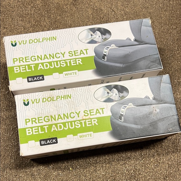 uv dolphin Other - Pregnancy Seat Belt Adjuster - Black and White